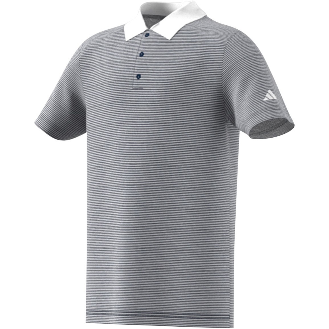 adidas Junior Ottoman Striped Golf Polo