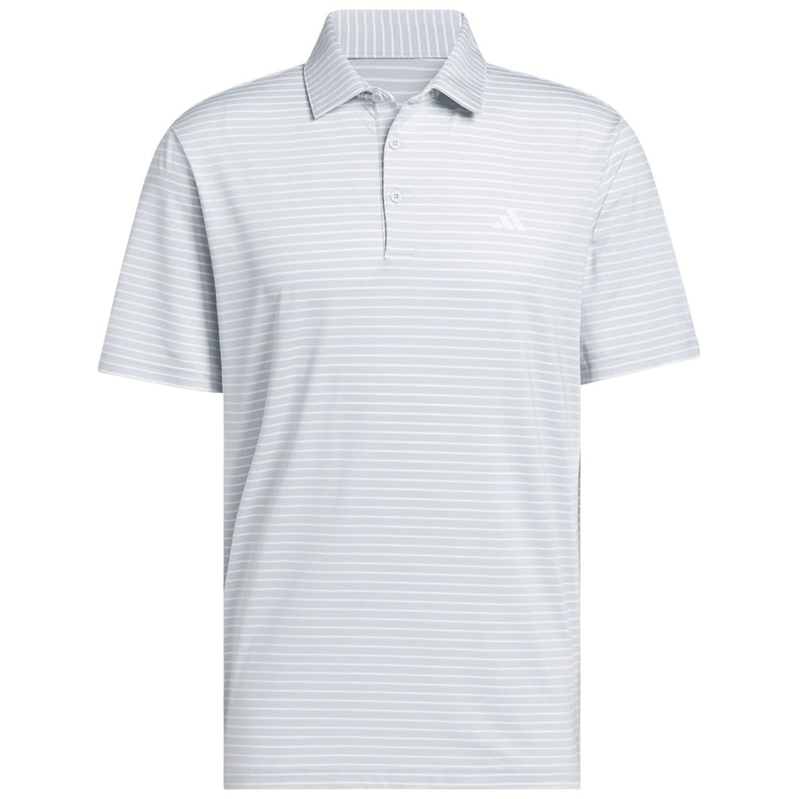 adidas Men's Performance Two Color Stripe Golf Polo