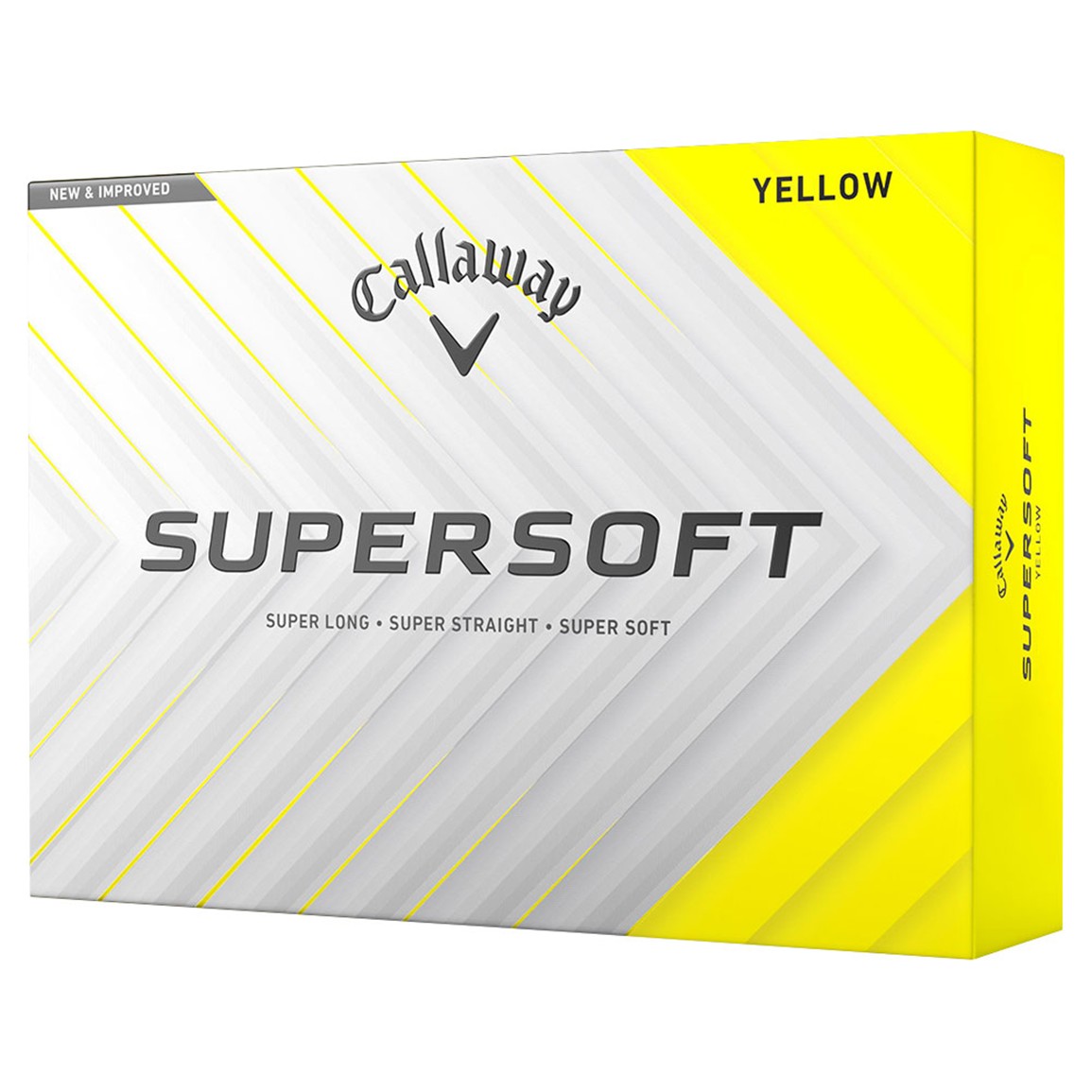 Callaway 2025 SuperSoft Personalized Yellow Golf Balls