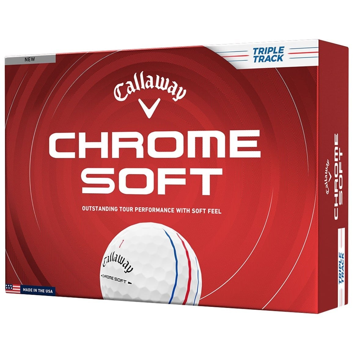 Callaway 2026 Chrome Soft Triple Track Golf Ball