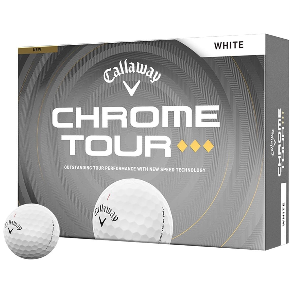 Callaway 2026 Chrome Tour Triple Diamond Personalized/Logo White Golf Ball