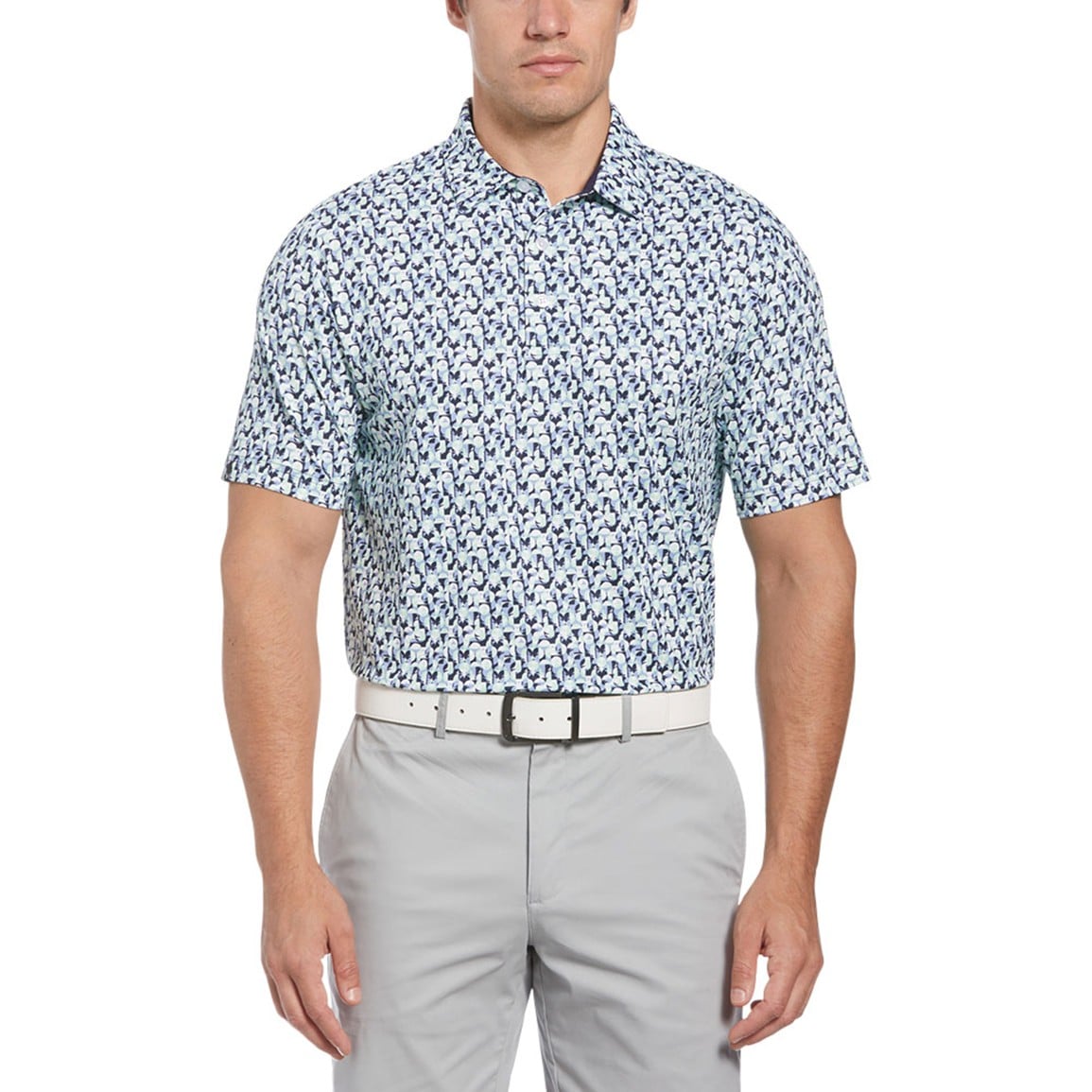 Callaway Men's Abstract Golf Ball Print Golf Polo