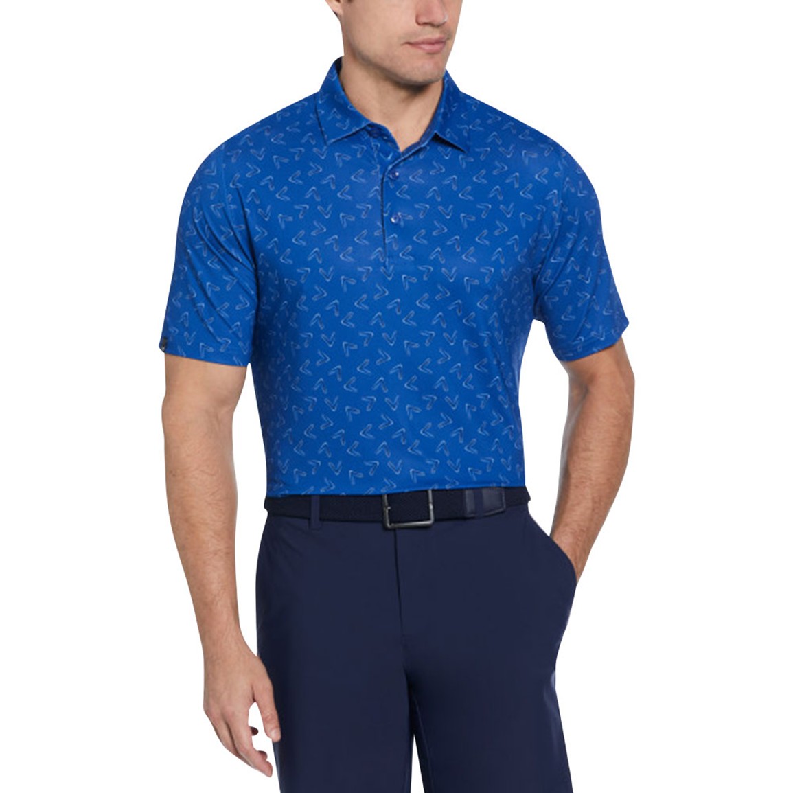 Callaway Men's All Over Large Chev Print Golf Polo