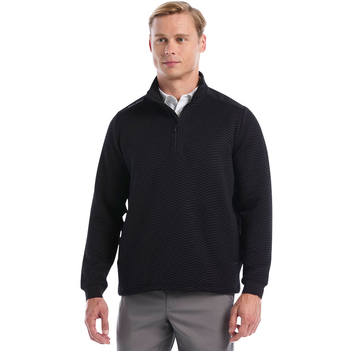 Callaway Men's Chev Texture 1/4 Zip Golf Pullover