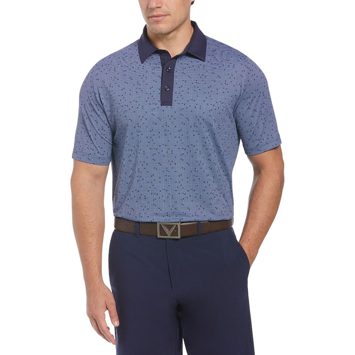 Callaway Men's Chevron Print Golf Polo