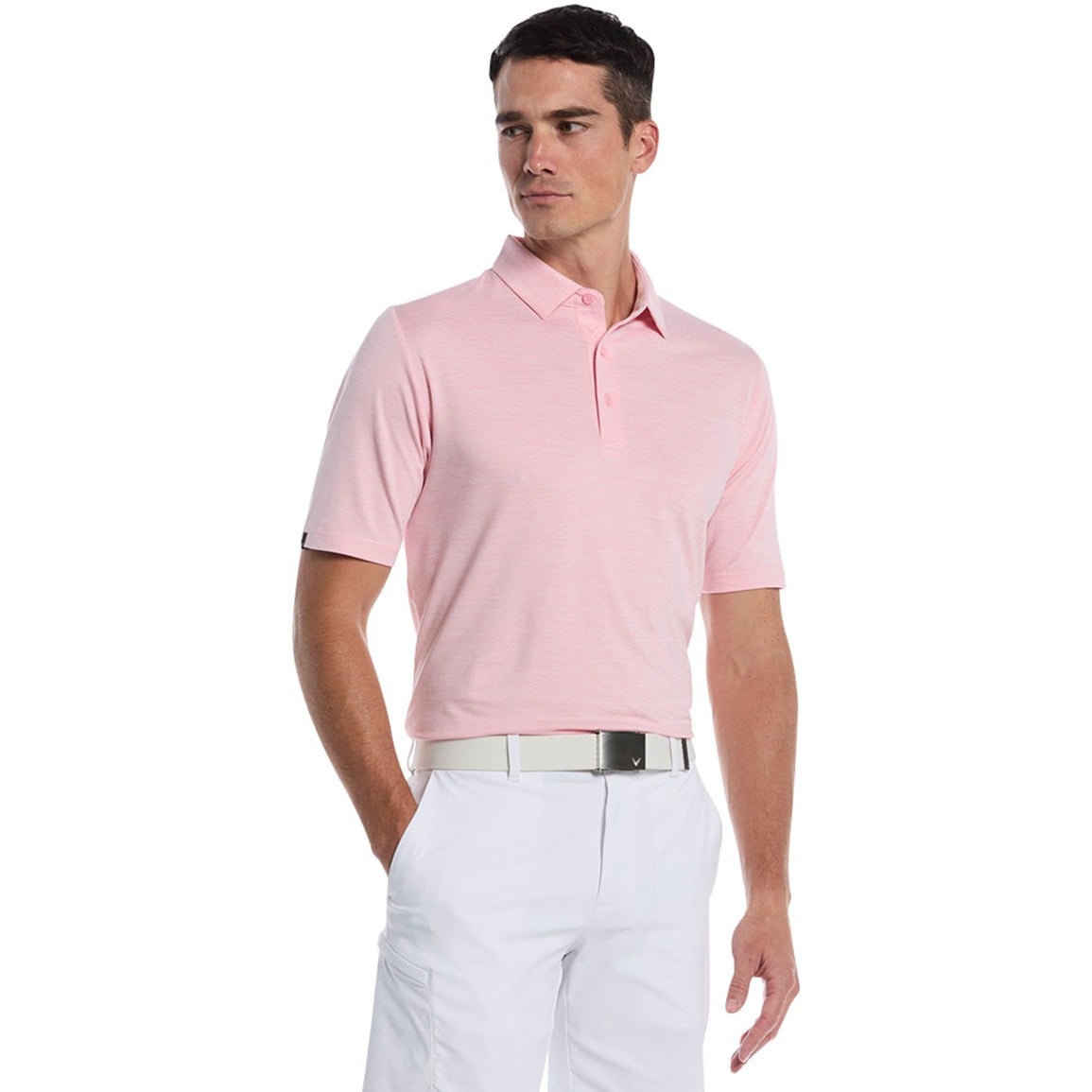 Callaway Men's Heather Jacquard Golf Polo