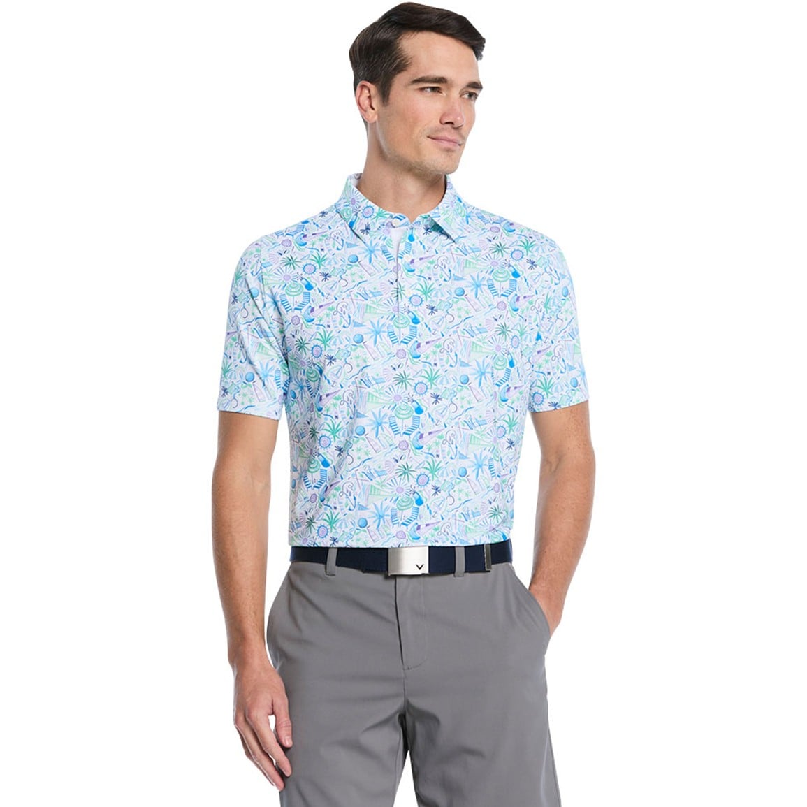 Callaway Men's Nautical Conversation Golf Polo