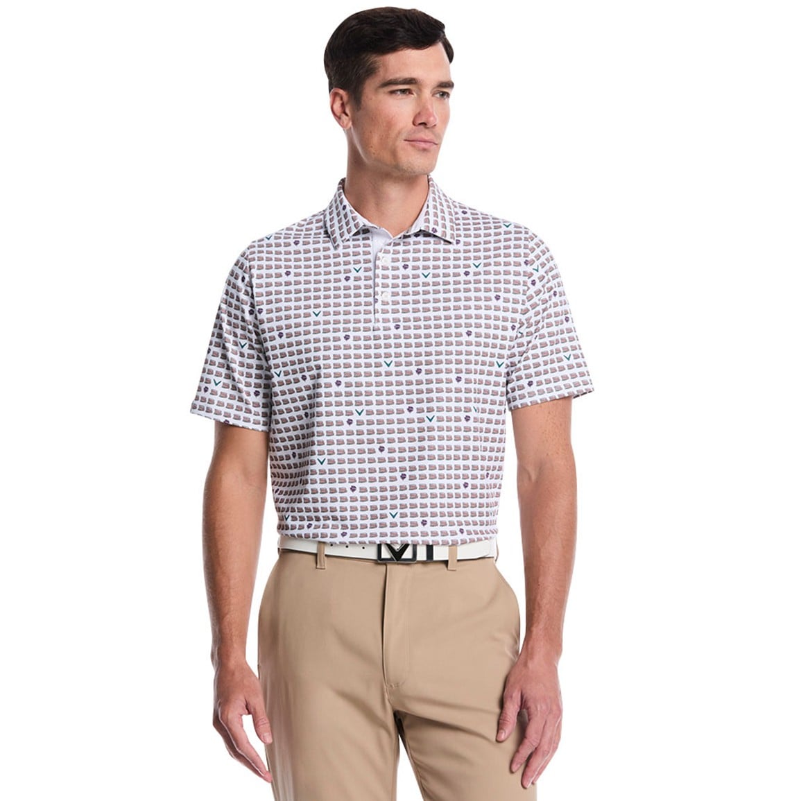 Callaway Men's One Pimento Golf Polo