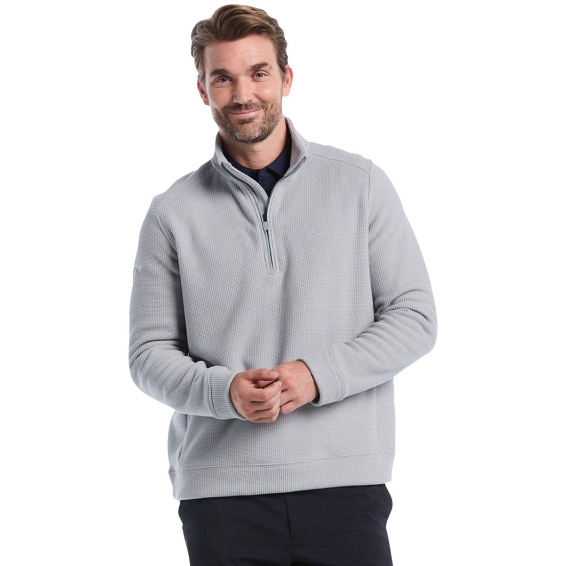 Callaway Men's Waffle1/4 Zip Golf Pullover