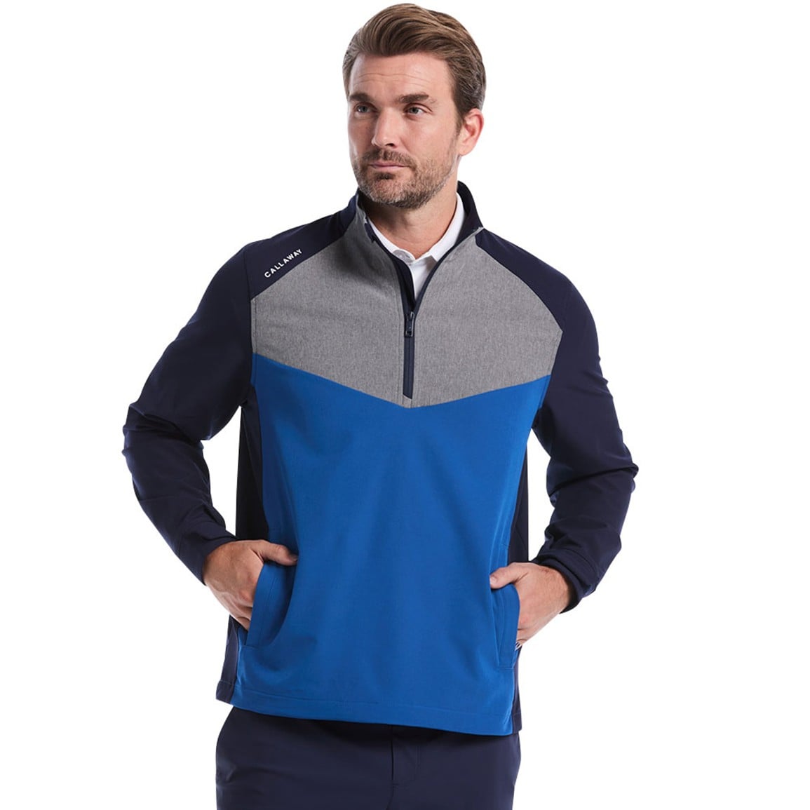 Callaway Men's Wind & Water 1/4 Zip Golf Rain Pullover