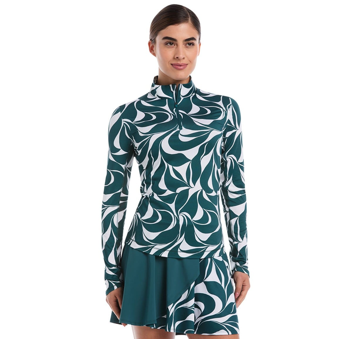 Callaway Women's Abstract Swirl Sun Protection Golf Pullover