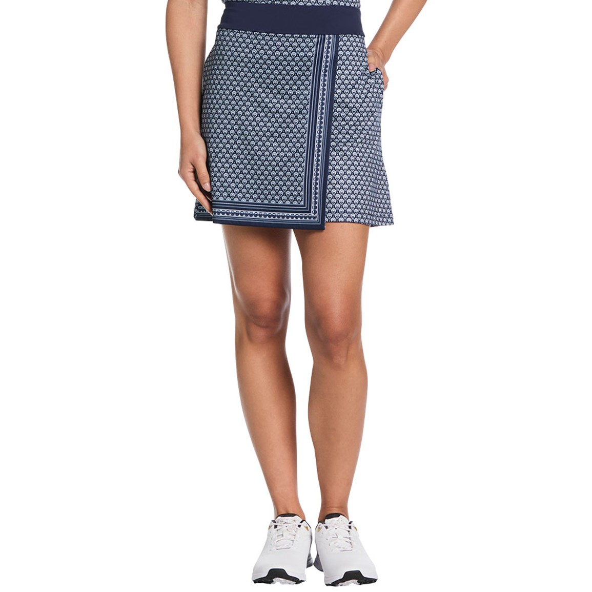 Callaway Women's Scarf Geo 17in Asymmetrical Golf Skort