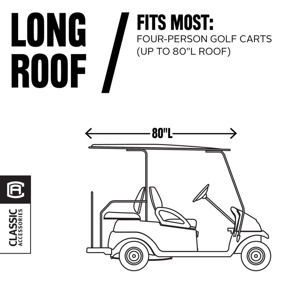 Classic Accessories Fairway Deluxe Golf Cart Enclosure