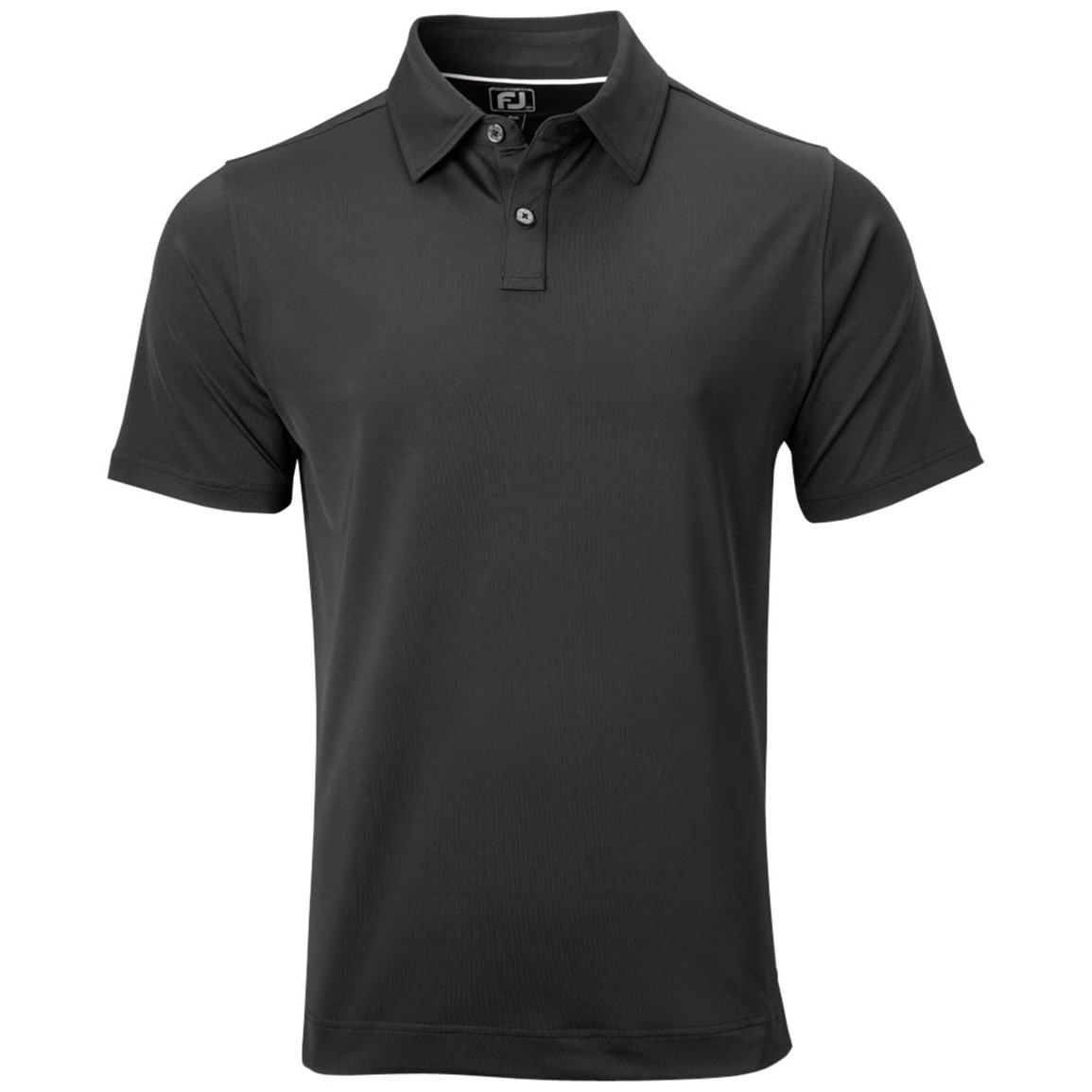 FootJoy Men's Solid Lisle Self Collar Athletic Fit Golf Polo