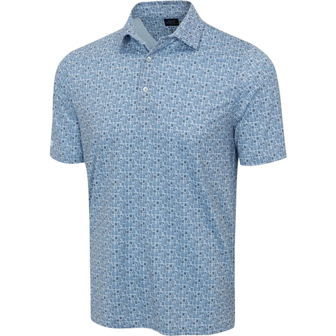 Greg Norman Men's Bourbon Golf Polo