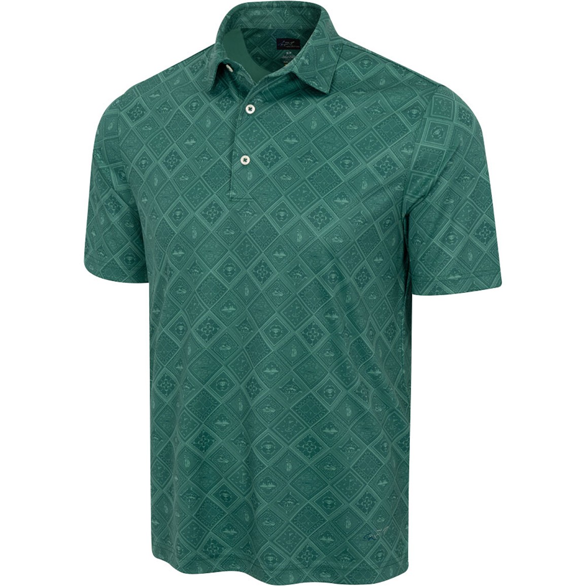 Greg Norman Men's Golf Tile Golf Polo