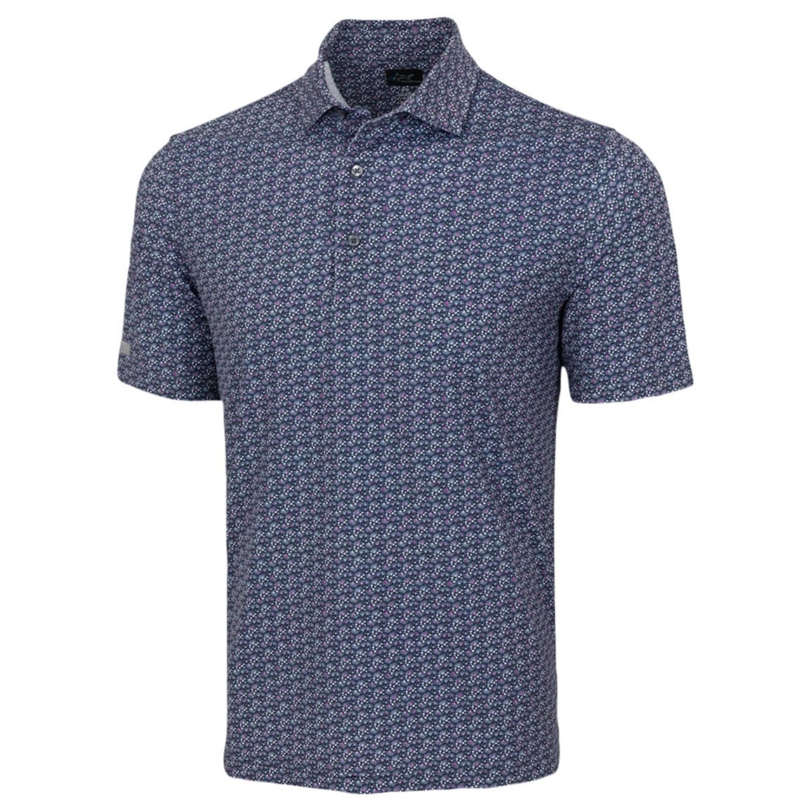 Greg Norman Men's ML75 Palm Leaflets Golf Polo