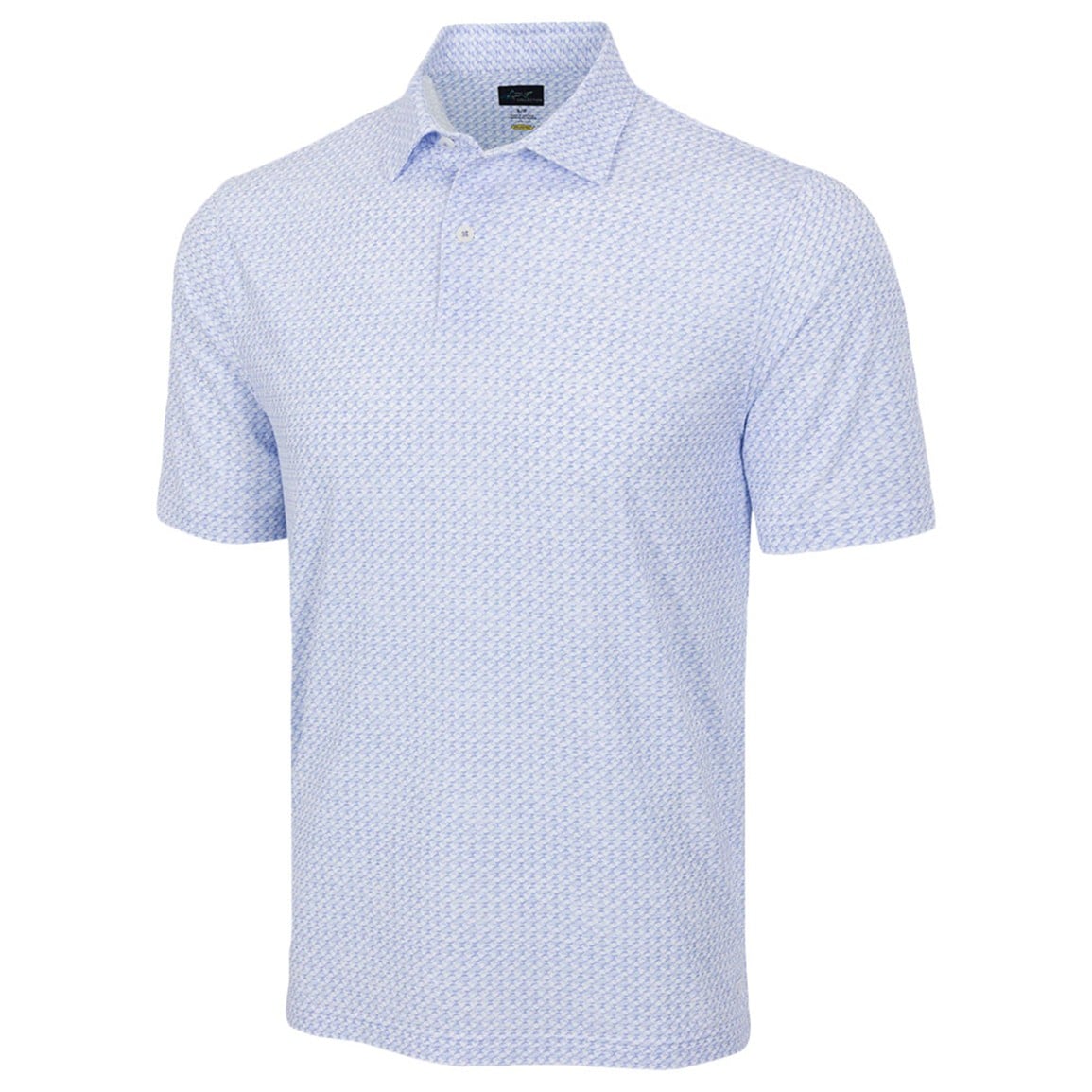 Greg Norman Men's Shark Tail Matrix Golf Polo