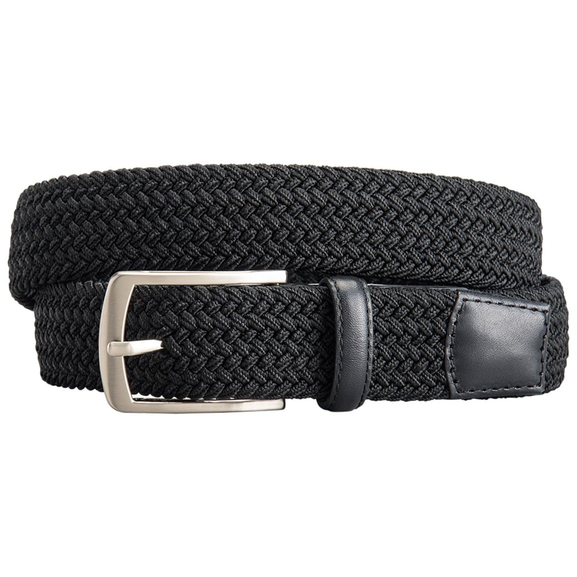 Greg Norman Men's Solid Braided Stretch Golf Belt
