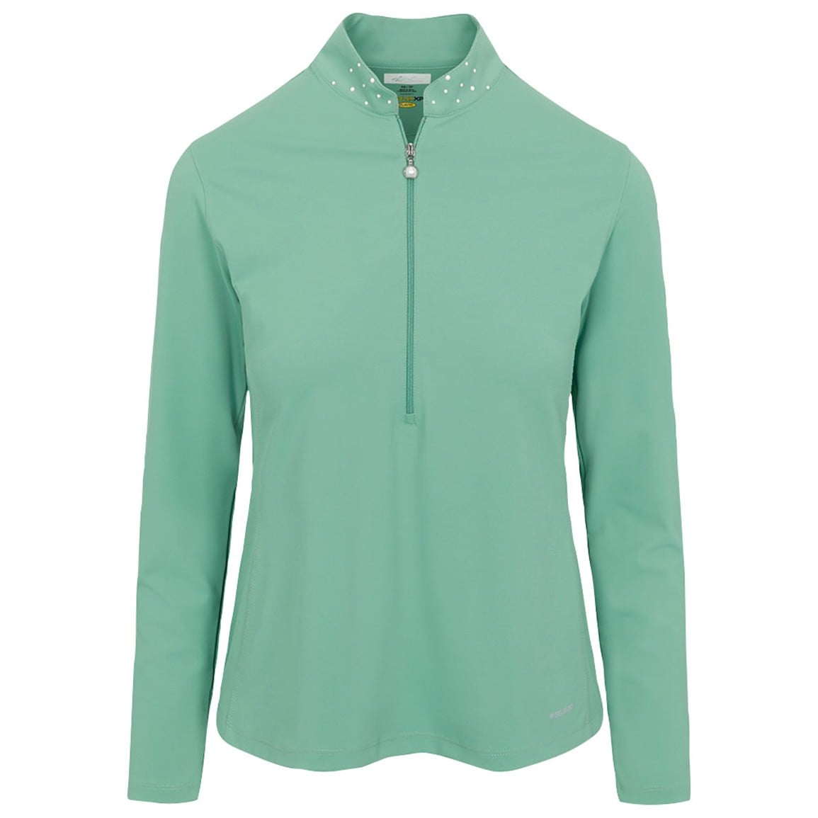 Greg Norman Women's Pearl Studded 1/4 Zip Golf Pullover