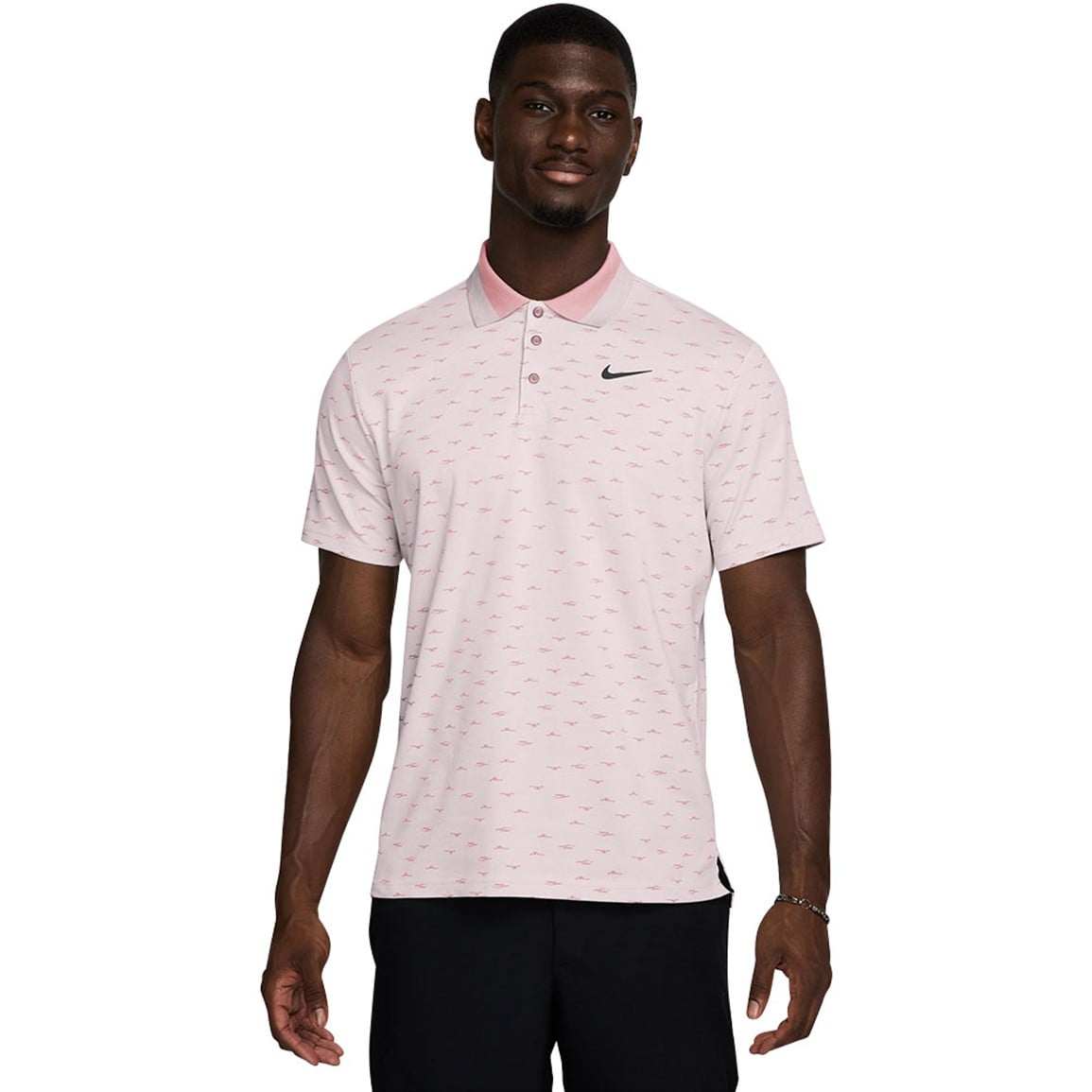 NIKE Men's Dri-FIT Tour Micro Print Golf Polo