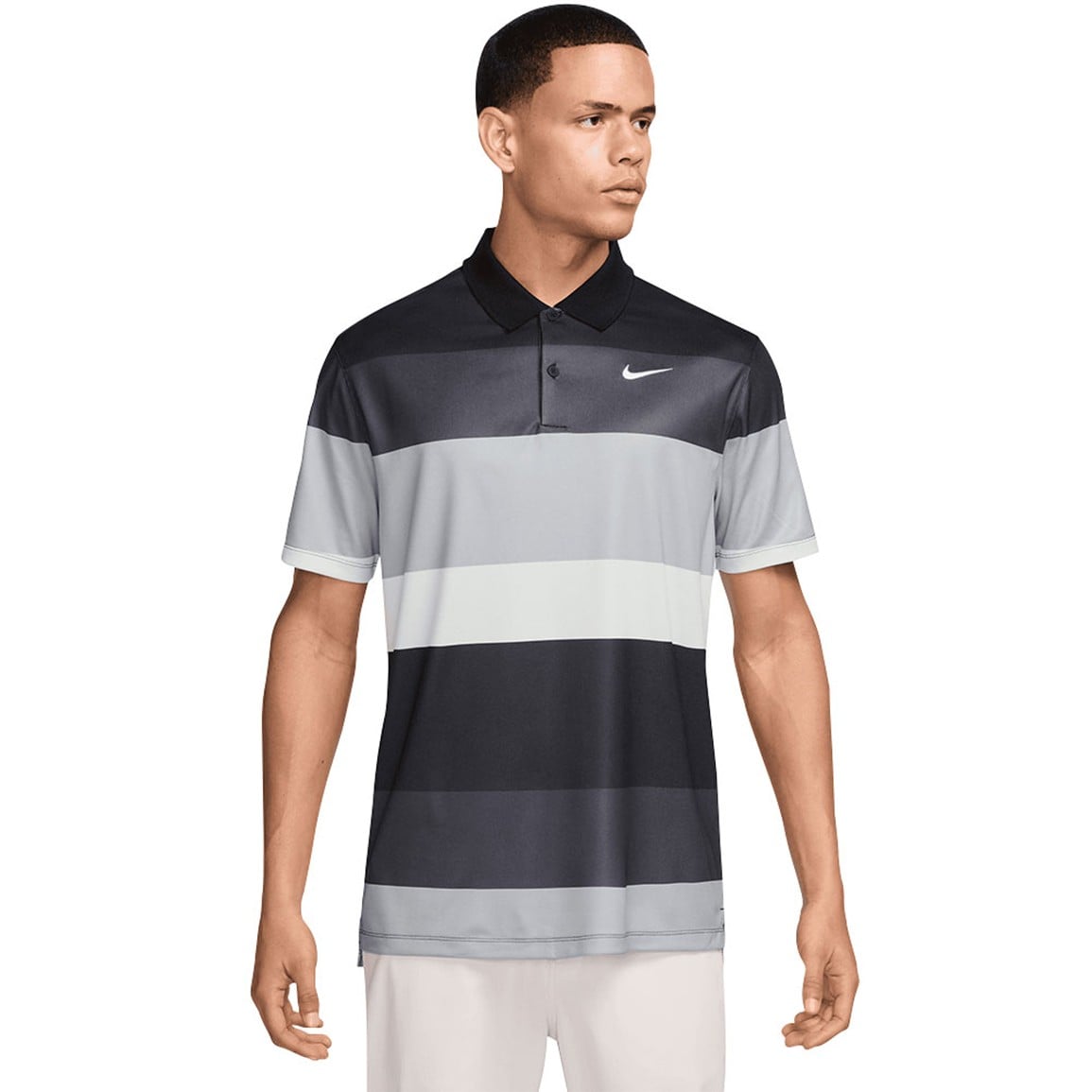 NIKE Men's Dri-FIT Victory Bold Stripe Golf Polo