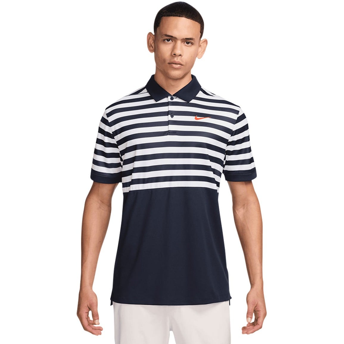 NIKE Men's Victory Colorblock Stripe Golf Polo