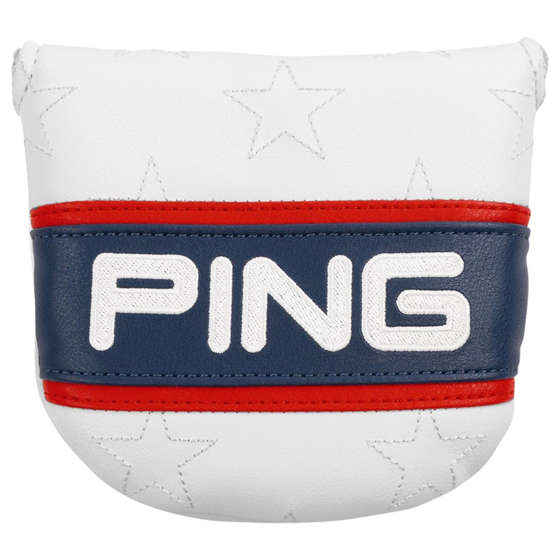 PING Red White and Golf Collection Mallet Putter Headcover