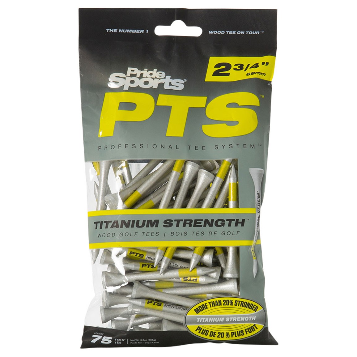 Pride Sports PTS Titanium Strength Golf Tees
