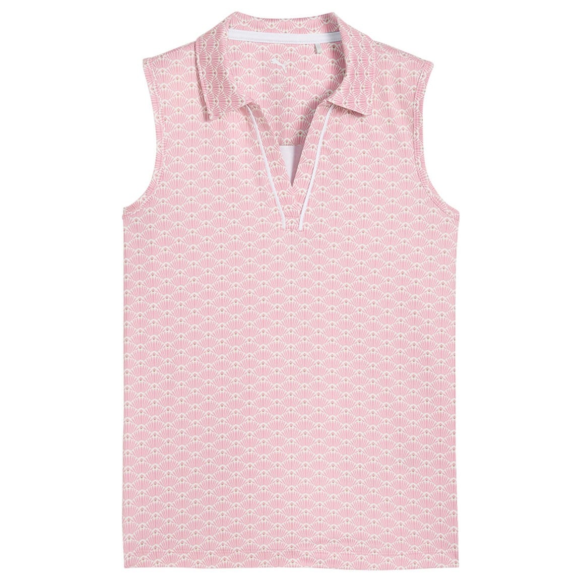 PUMA Junior Scallop Sleeveless Golf Polo