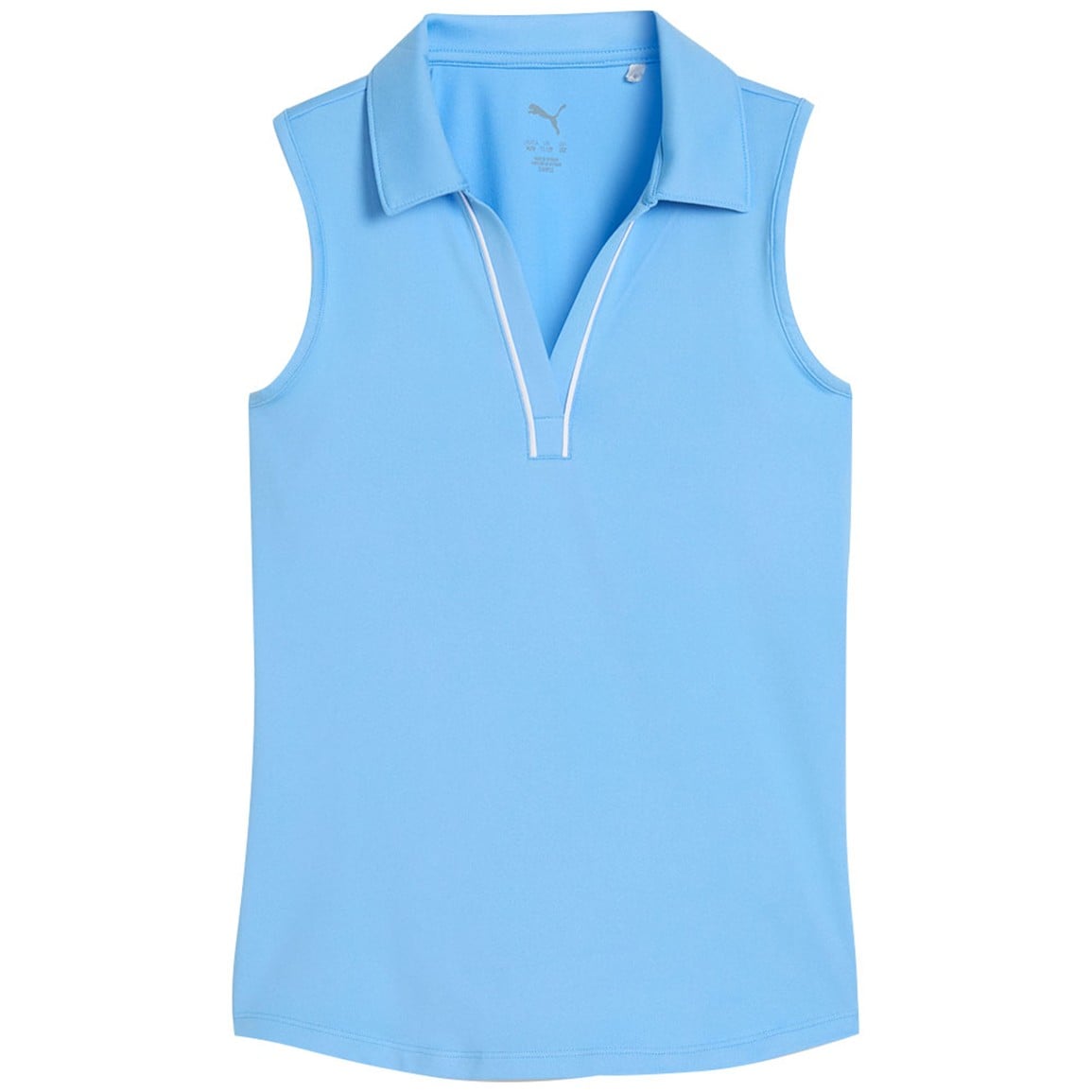 PUMA Junior Solid Sleeveless Golf Polo