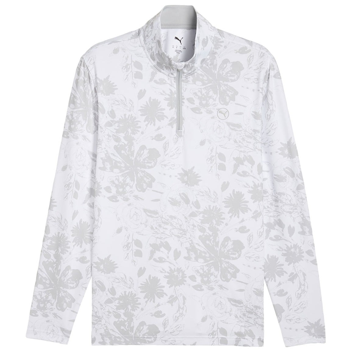 PUMA Men's Pure 2.0 Rose Print 1/4 Zip Golf Pullover