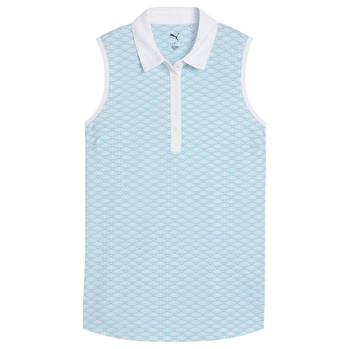PUMA Women's Cloudspun Scallop Sleeveless Golf Polo