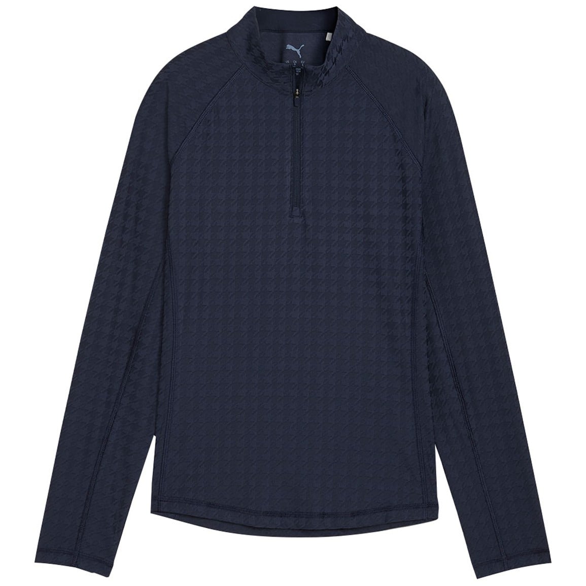 PUMA Women's Houndstooth 1/4 Zip Golf Pullover