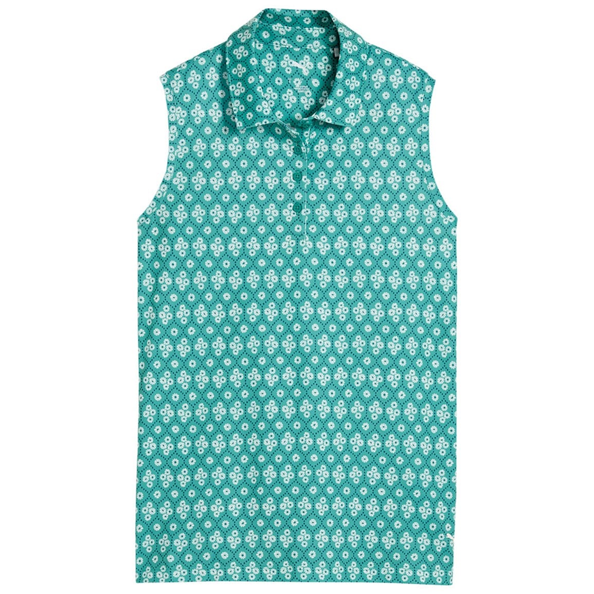 PUMA Women's Poms Sleeveless Golf Polo
