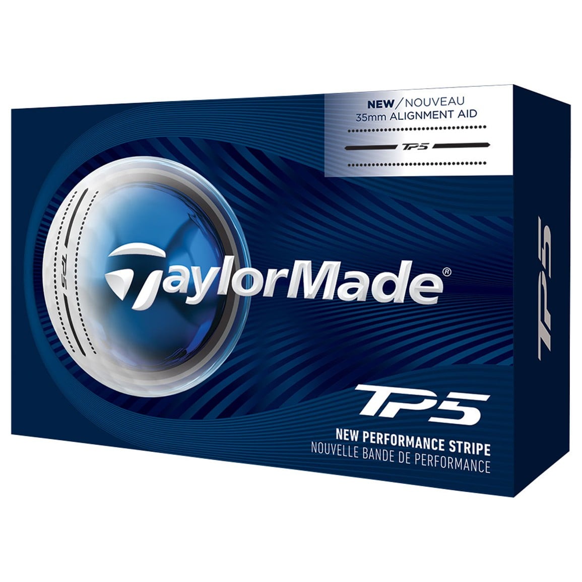 TaylorMade 2026 TP5 Performance Stripe 6-Ball Pack Golf Balls