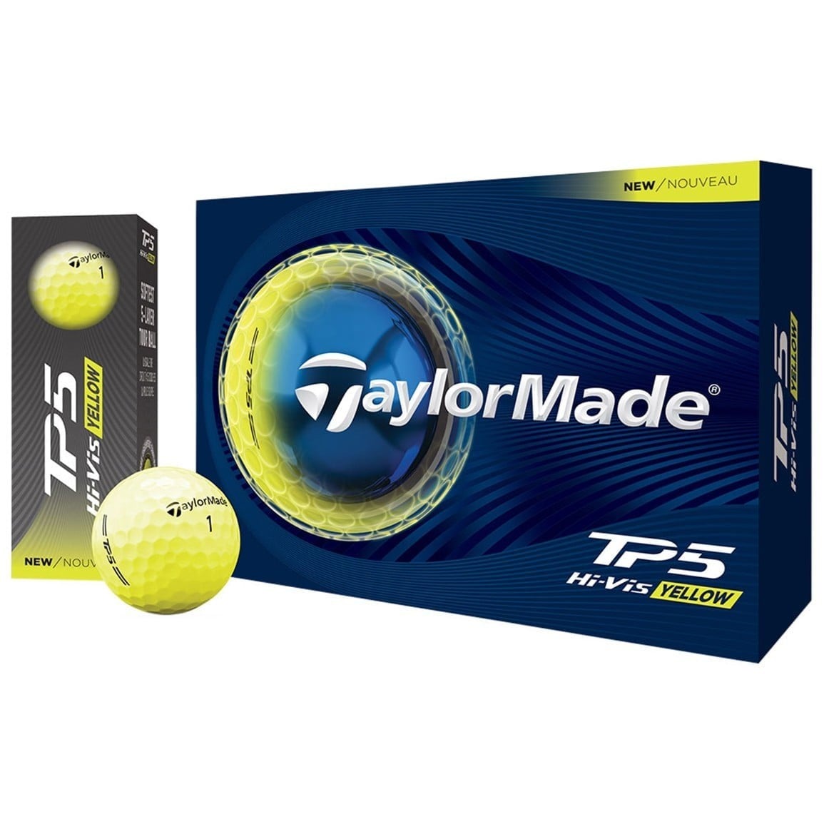 TaylorMade 2026 TP5 Personalized/Logo Yellow Golf Ball