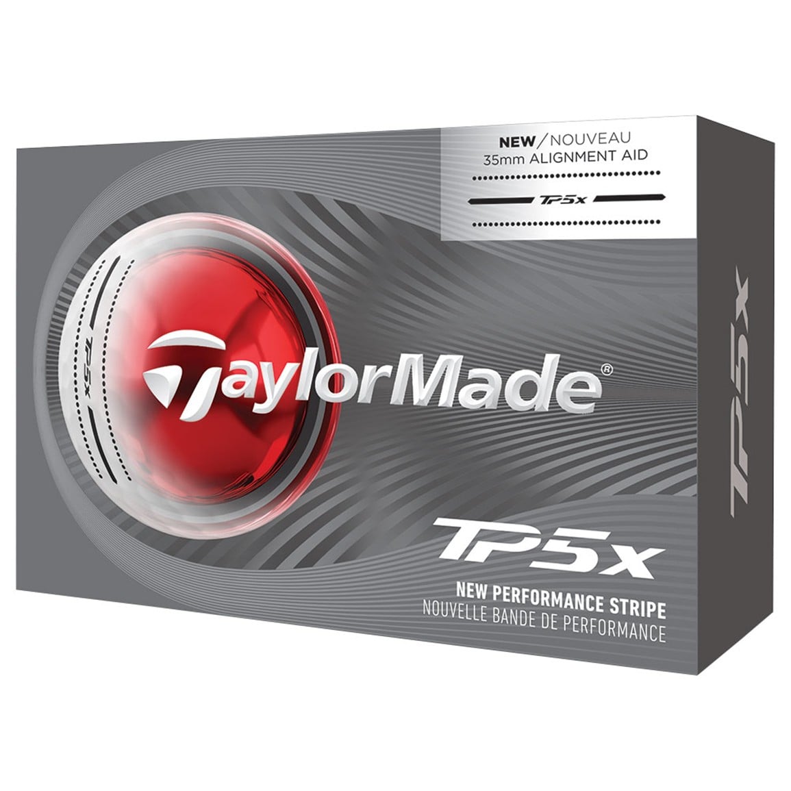 TaylorMade 2026 TP5x Performance Stripe 6-Ball Pack Golf Balls