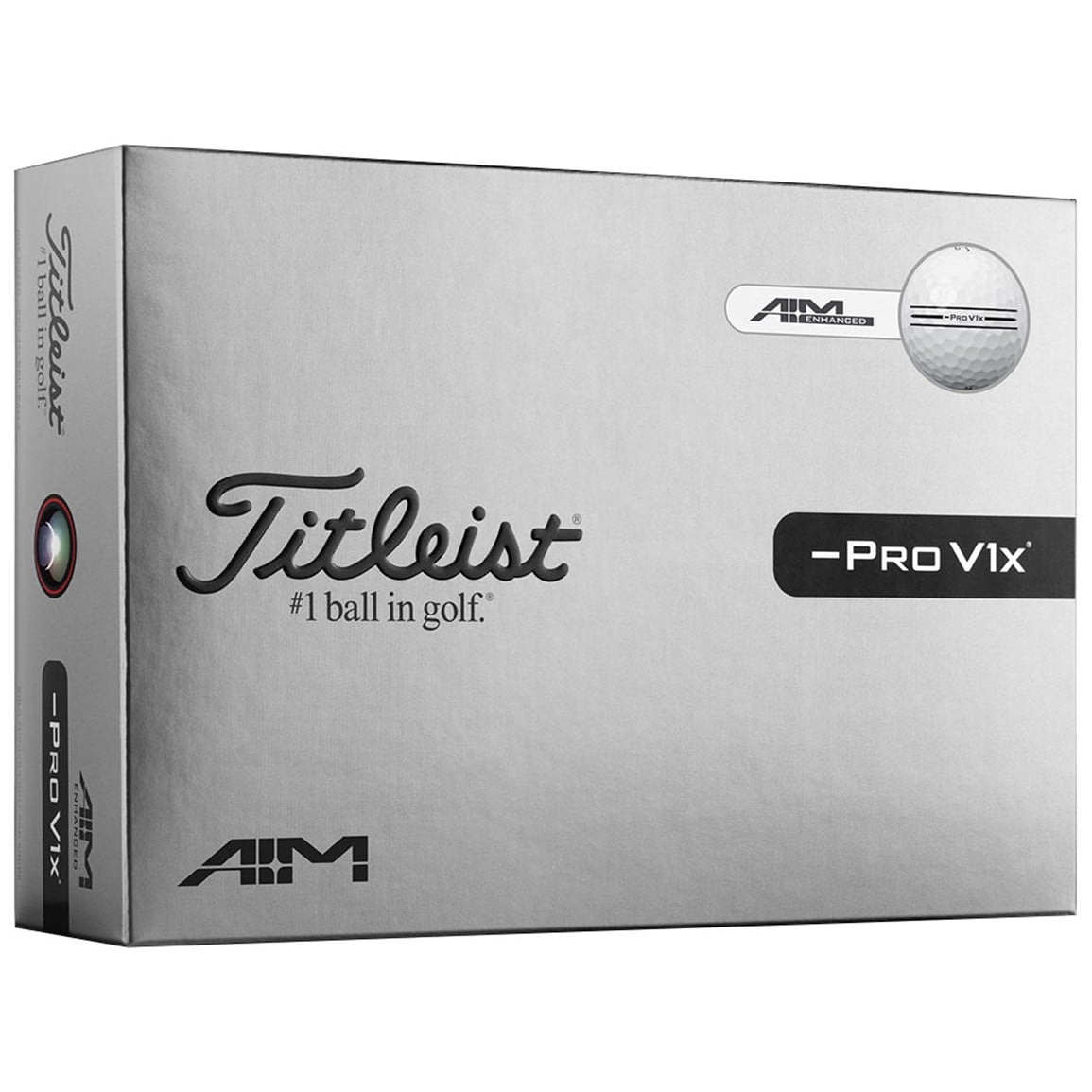 Titleist Pro V1x Left Dash Enhanced Alignment Golf Ball