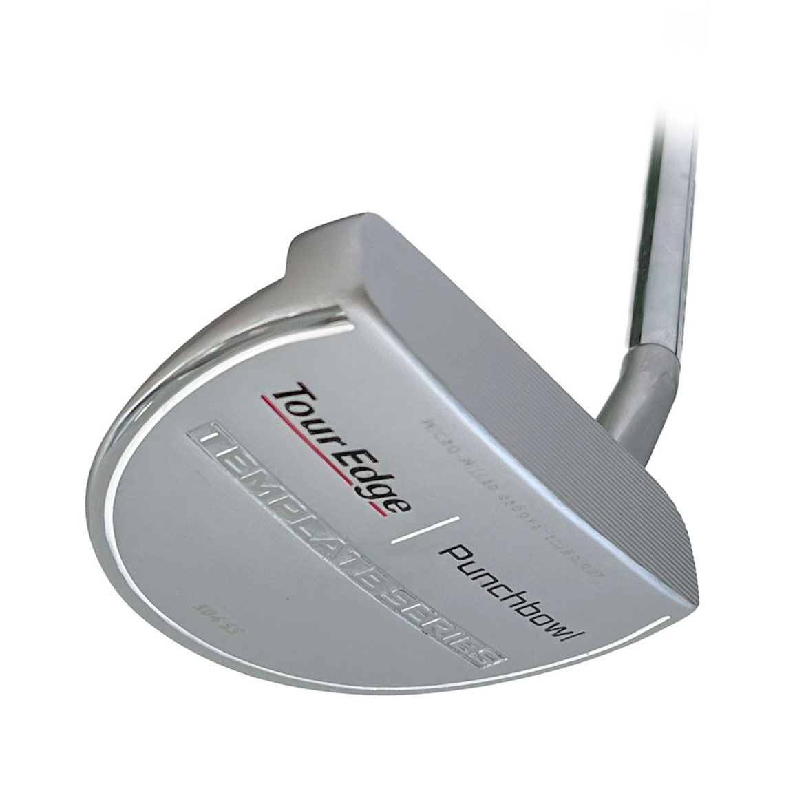 Tour Edge Template Silver PVD Punchbowl Putter